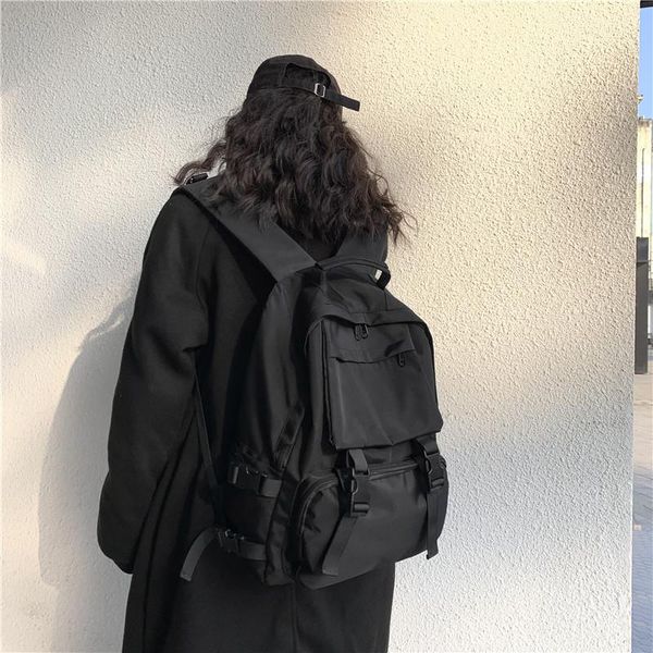 high-quality solid color fashion schoolbag female college students all-match backpack large-capacity dark
high-quality solid color fashion schoolbag female college students all-match backpack large-capacity dark