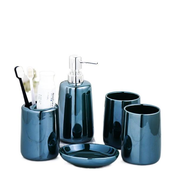bathroom five-piece set soap dish mouthwash cup toothbrush lotion bottle home el toiletries bath accessory
bathroom five-piece set soap dish mouthwash cup toothbrush lotion bottle home el toiletries bath accessory