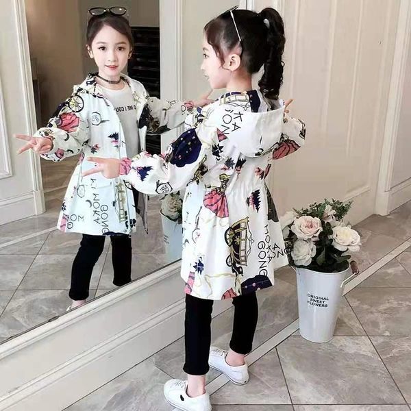 coat girls' jackets spring and autumn children's clothing women's fashionable western style long princess windbreaker, Blue;gray
coat girls' jackets spring and autumn children's clothing women's fashionable western style long princess windbreaker, Blue;gray