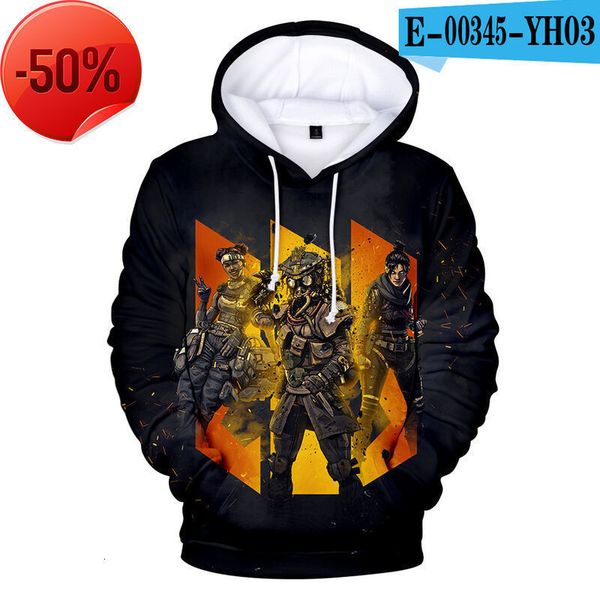 21 new men's hoodies children's wear apex legends3d digital printed loose hooded sweater for men and women, Black
21 new men's hoodies children's wear apex legends3d digital printed loose hooded sweater for men and women, Black
