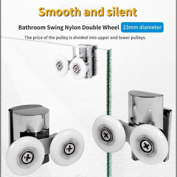 2pcs nylon wheel heavy pulley wheels brass zinc alloy bearing hardware sliding door roller shower room cabin accessories other
2pcs nylon wheel heavy pulley wheels brass zinc alloy bearing hardware sliding door roller shower room cabin accessories other