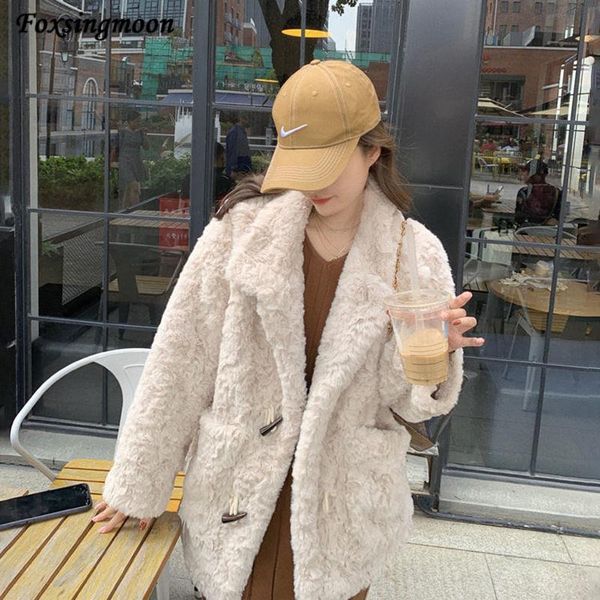 women's fur & faux winter thicken warm lamb wool coat jacket women casual fashion overcoat fluffy cozy loose outerwear female, Black
women's fur & faux winter thicken warm lamb wool coat jacket women casual fashion overcoat fluffy cozy loose outerwear female, Black