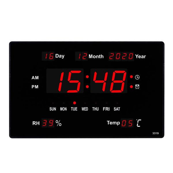 wall clocks extra clear screen led office day of week clock 12h 24h digital with temperature and humidity
wall clocks extra clear screen led office day of week clock 12h 24h digital with temperature and humidity