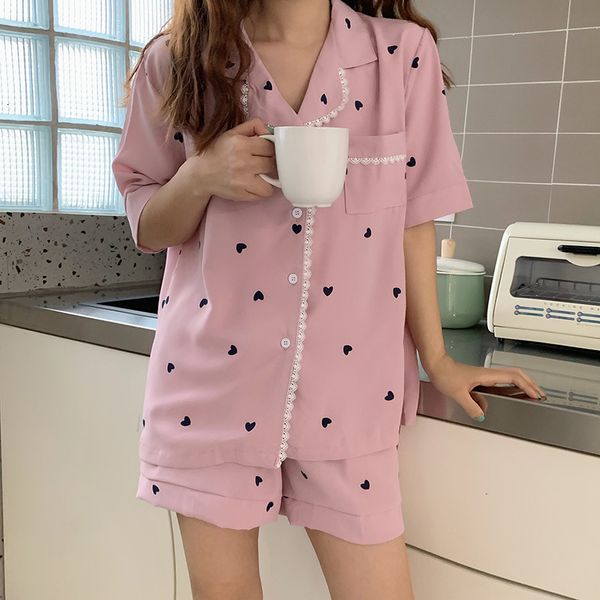 casual dresses 2021 summer comfortable sleepwear turn down collar loose sweet homewear chic printing women girls pajamas sets irej, Black;gray
casual dresses 2021 summer comfortable sleepwear turn down collar loose sweet homewear chic printing women girls pajamas sets irej, Black;gray