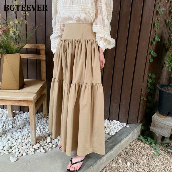 vintage high waist solid long skirts for women spring casual elastic loose female a-line ankle-length 2021, Black
vintage high waist solid long skirts for women spring casual elastic loose female a-line ankle-length 2021, Black