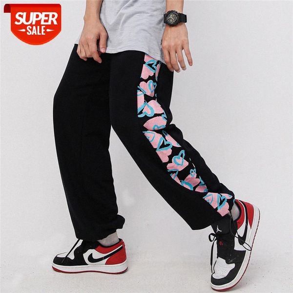 contrasting love printed casual pants men's street loose bf lazy wide leg drawstring #uo5y, Black
contrasting love printed casual pants men's street loose bf lazy wide leg drawstring #uo5y, Black