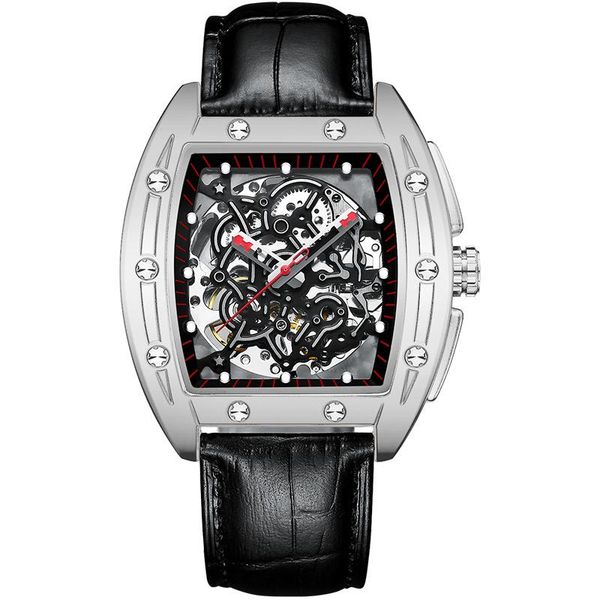 wristwatches luxury men mechanical wristwatch leather watch brand watches men's automatic reloj hombre, Slivery;brown
wristwatches luxury men mechanical wristwatch leather watch brand watches men's automatic reloj hombre, Slivery;brown