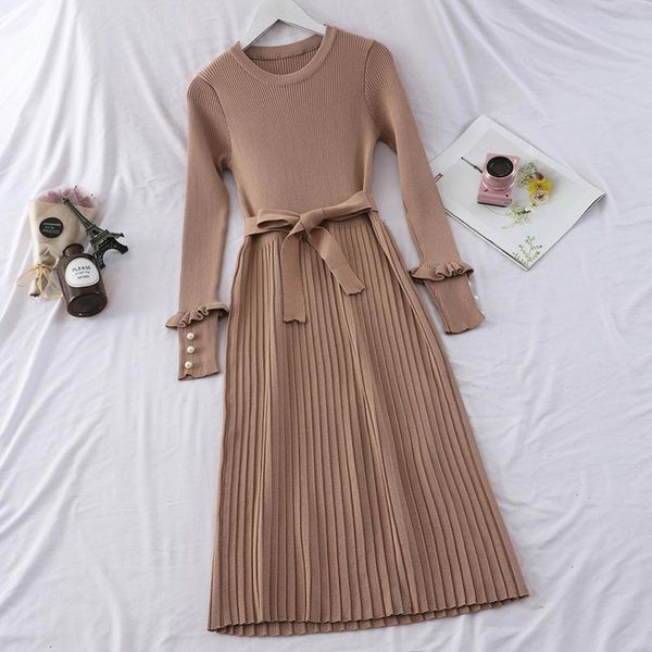 casual dresses autumn winter sweater women long sleeve bow lace up knitted dress sashes female beading pleated vestidos rh1742, Black;gray
casual dresses autumn winter sweater women long sleeve bow lace up knitted dress sashes female beading pleated vestidos rh1742, Black;gray