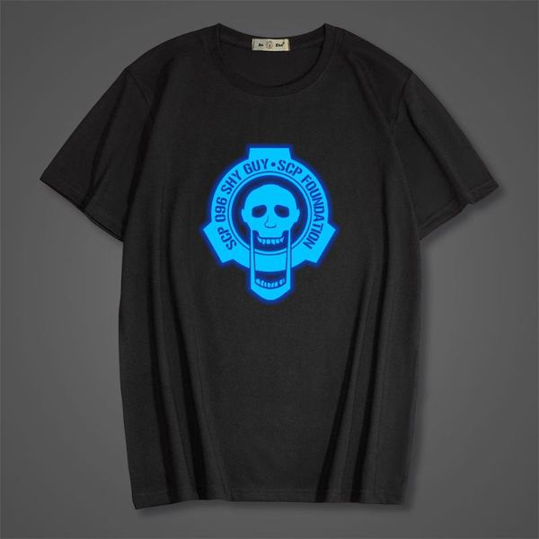 summer scp foundation print fluorescent luminous men t-shirt 100% cotton short sleeve kids streetwear men's t-shirts, White;black
summer scp foundation print fluorescent luminous men t-shirt 100% cotton short sleeve kids streetwear men's t-shirts, White;black