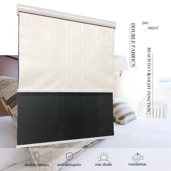 blinds double layer roller blinds,day & night fabric with casette headrail cover, shutter window curtain for home office
blinds double layer roller blinds,day & night fabric with casette headrail cover, shutter window curtain for home office