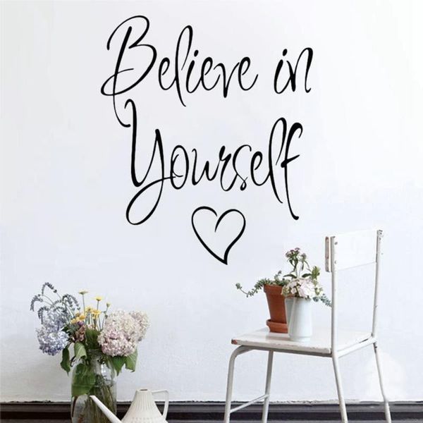 wall stickers phrase "believe in yourself" children's room living sticker removable waterproof wallpaper decoration
wall stickers phrase "believe in yourself" children's room living sticker removable waterproof wallpaper decoration