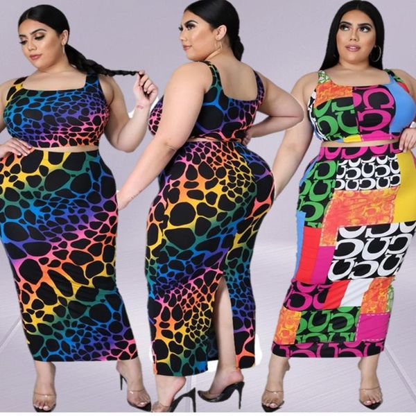 plus size tracksuits 5xl women clothing 2 piece set skirts sets wholesale bodycon vest maxi skirt leopard print summer suits drop, Black
plus size tracksuits 5xl women clothing 2 piece set skirts sets wholesale bodycon vest maxi skirt leopard print summer suits drop, Black