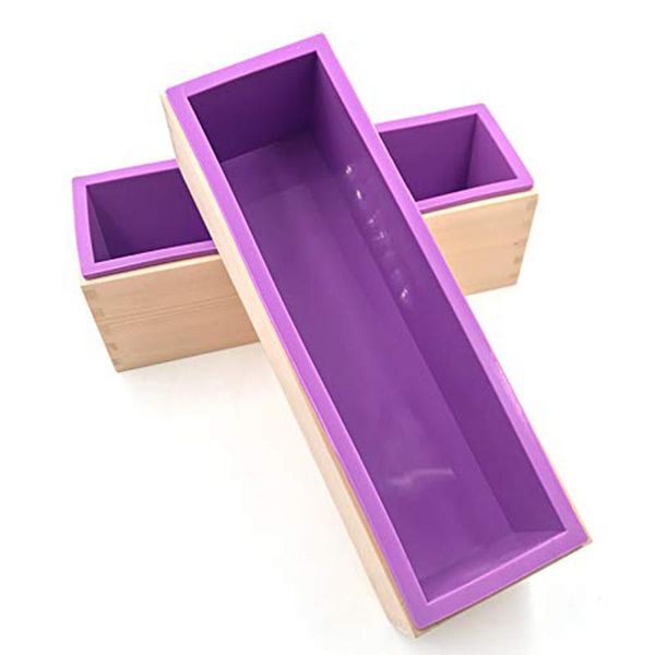 craft tools afbc silicone soap molds kit - 2 pcs flexible rectangular mold with wood box for soaps making
craft tools afbc silicone soap molds kit - 2 pcs flexible rectangular mold with wood box for soaps making