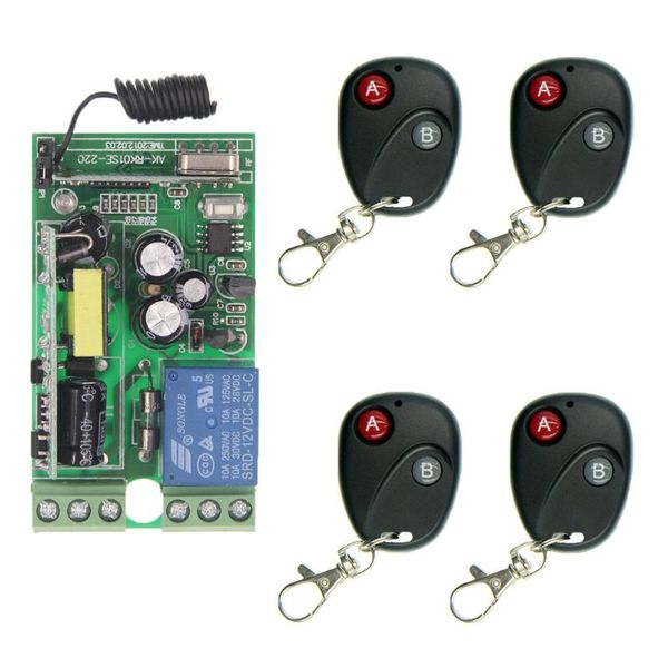 smart home control ac 85-265v 110v 220v 1ch 1 ch 10a rf wireless remote switch system, receiver+transmitter latched (a=on,b=off)
smart home control ac 85-265v 110v 220v 1ch 1 ch 10a rf wireless remote switch system, receiver+transmitter latched (a=on,b=off)