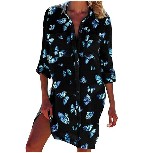 party dresses bohemian long vestido robe loose dress fashion sleeve v neck butterfly printed pocket shirt de mujer, White;black
party dresses bohemian long vestido robe loose dress fashion sleeve v neck butterfly printed pocket shirt de mujer, White;black