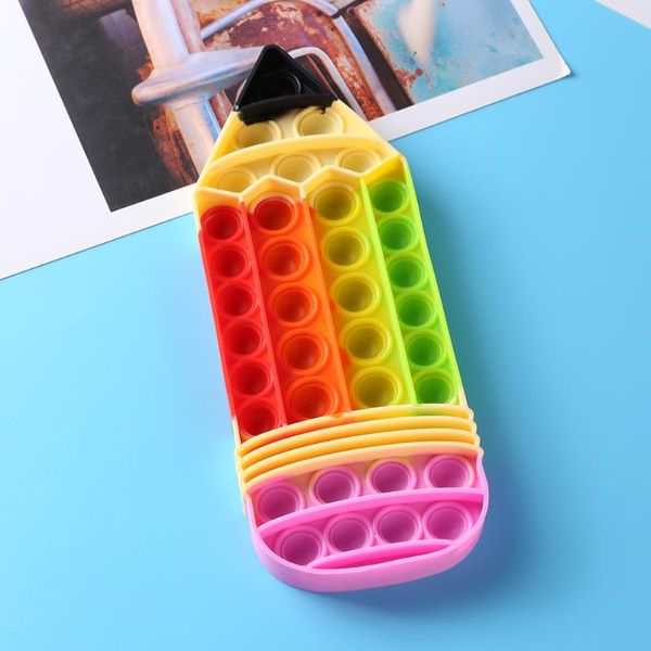 party favor silicone rainbow pencil push bubble austism needs antistress puzzle relaxing sensory squeezing kid education develop toys gift
party favor silicone rainbow pencil push bubble austism needs antistress puzzle relaxing sensory squeezing kid education develop toys gift
