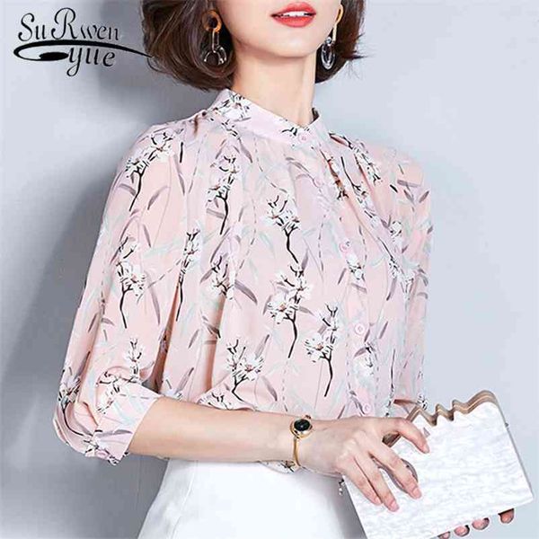 chiffon shirt short sleeved spring fashion sweet print floral blouse shirts plus size women blouses blusas 2222 50 210521, White
chiffon shirt short sleeved spring fashion sweet print floral blouse shirts plus size women blouses blusas 2222 50 210521, White