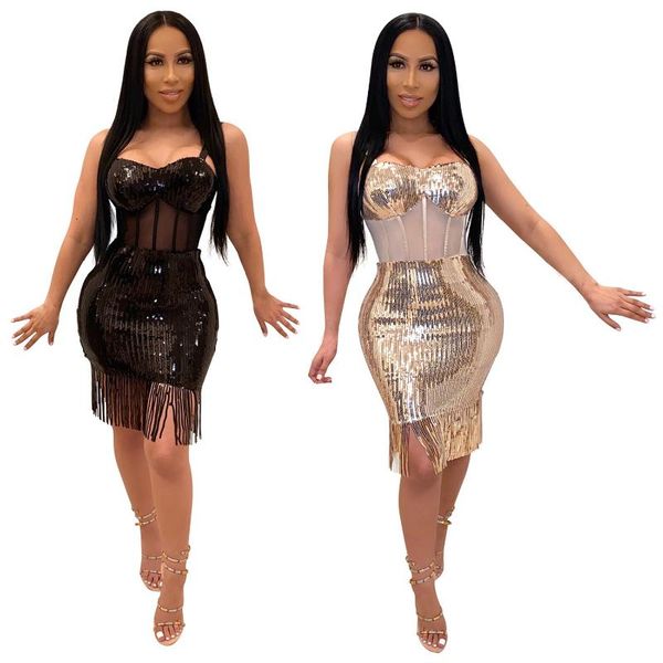 women summer mini dress sequin strap sleeveless high waist party night club street bandage dresses casual, Black;gray
women summer mini dress sequin strap sleeveless high waist party night club street bandage dresses casual, Black;gray