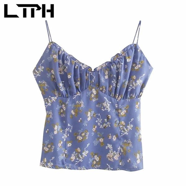 ltph vintage floral print women tanks crop sleeveless camisole all-match sweet folds slim short chiffon summer 210423, White
ltph vintage floral print women tanks crop sleeveless camisole all-match sweet folds slim short chiffon summer 210423, White