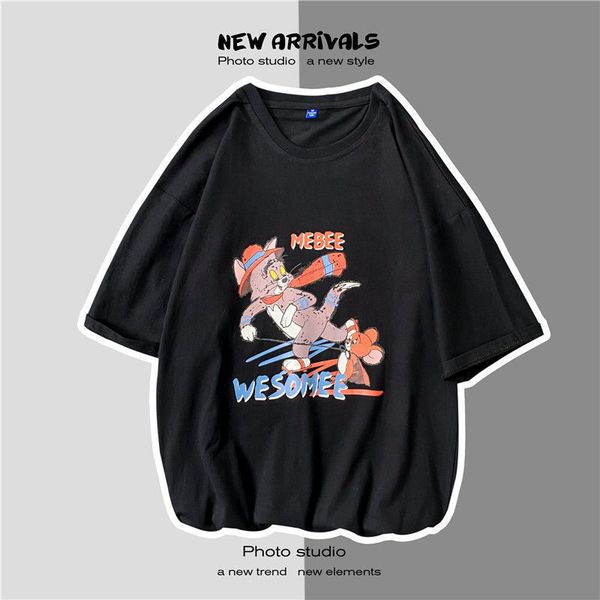 summer new short sleeve t-shirt men's korean fashion loose men's clothing fashion brand versatile t-shirt half sleeve online, White;black
summer new short sleeve t-shirt men's korean fashion loose men's clothing fashion brand versatile t-shirt half sleeve online, White;black