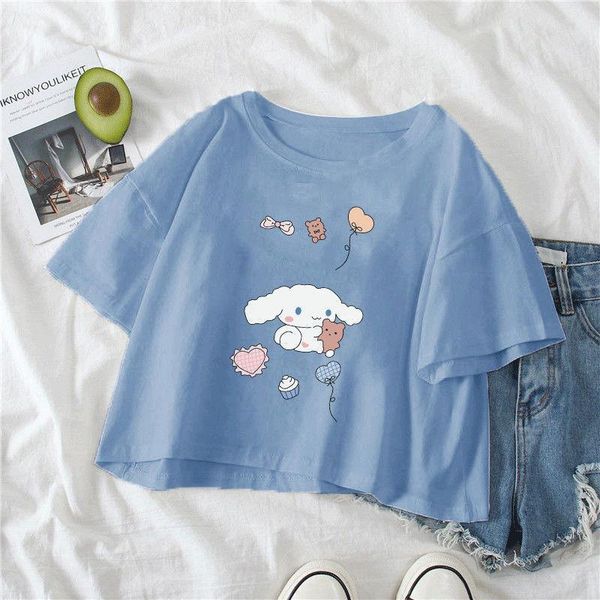 women's t-shirt harajuku women shirt short sleeve y2k cropped kawaii dog chic casual loose summer girls tee, White
women's t-shirt harajuku women shirt short sleeve y2k cropped kawaii dog chic casual loose summer girls tee, White