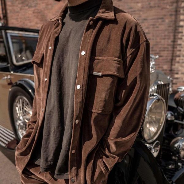 men's jackets 2022s represent golden velvet coat autumn and winter warm jacket men women button clothing pocket, Black;brown
men's jackets 2022s represent golden velvet coat autumn and winter warm jacket men women button clothing pocket, Black;brown