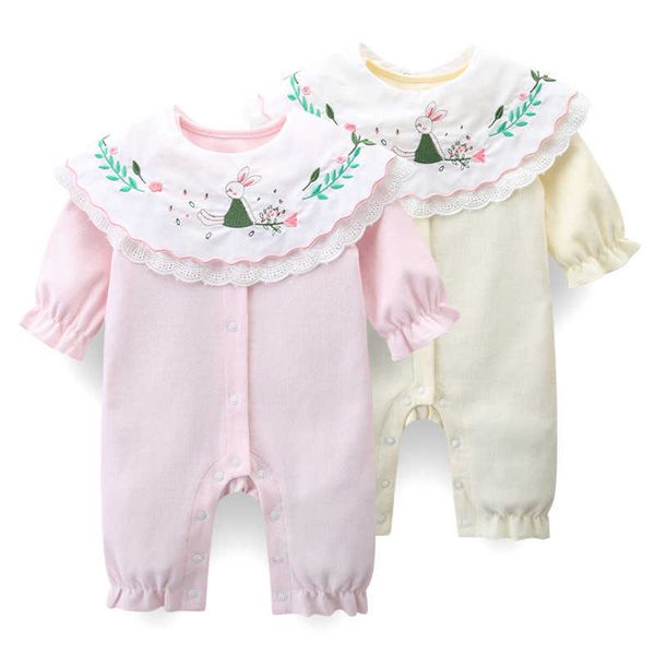 2pcs baby girl rabbit embroidery romper infant korean jumpsuit born birthday christening clothes girls cotton rompers 210615, Blue
2pcs baby girl rabbit embroidery romper infant korean jumpsuit born birthday christening clothes girls cotton rompers 210615, Blue