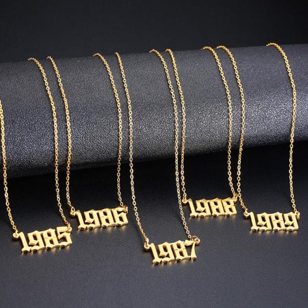 chains cxwind girl birth year necklace arab number pendant for women birthday gift gold chain friendship jewelry collares, Silver
chains cxwind girl birth year necklace arab number pendant for women birthday gift gold chain friendship jewelry collares, Silver