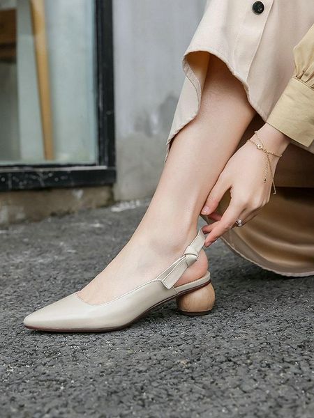 dress shoes eshtonshero pumps women sandals thick round heels fashion summer pointed toe genuine leather slingbacks, Black
dress shoes eshtonshero pumps women sandals thick round heels fashion summer pointed toe genuine leather slingbacks, Black