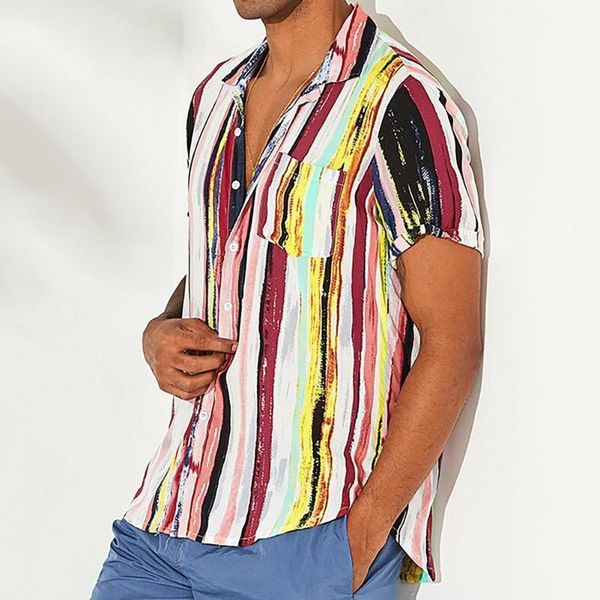 men's casual shirts fashion men hawaiian button wild printed short-sleeve cotton and linen holiday blouses plus size, White;black
men's casual shirts fashion men hawaiian button wild printed short-sleeve cotton and linen holiday blouses plus size, White;black
