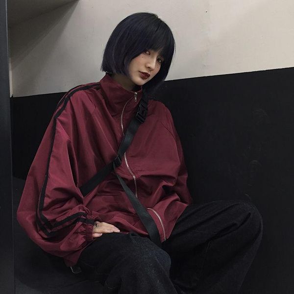 women's jackets women bf style chic harajuku sun-proof leisure spring couples jacket zipper high street trend simple outwear, Black;brown
women's jackets women bf style chic harajuku sun-proof leisure spring couples jacket zipper high street trend simple outwear, Black;brown