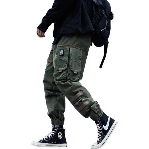 men's pants men cargo muti pockets streetwear man sweatpants male hip hop track cotton trousers hmpc, Black
men's pants men cargo muti pockets streetwear man sweatpants male hip hop track cotton trousers hmpc, Black