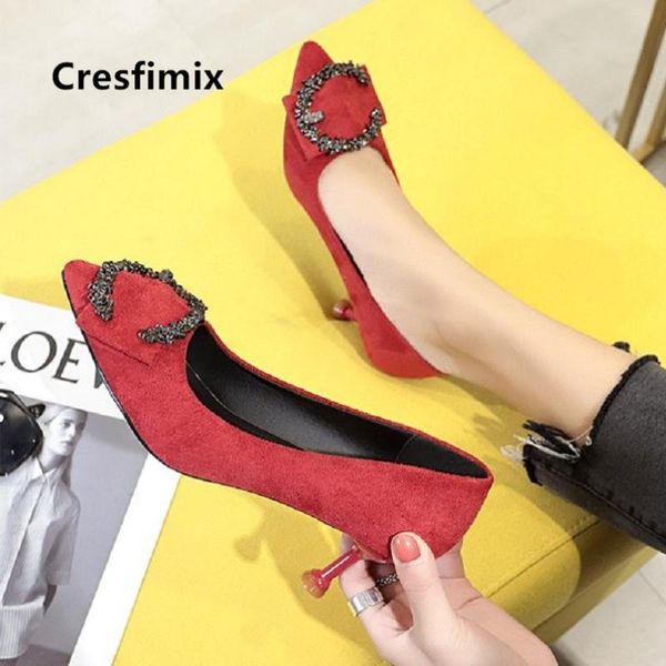 dress shoes cresfimix women cute red comfortable flock high heel pumps lady casual spring heels party vrouwen pompen c5017, Black
dress shoes cresfimix women cute red comfortable flock high heel pumps lady casual spring heels party vrouwen pompen c5017, Black
