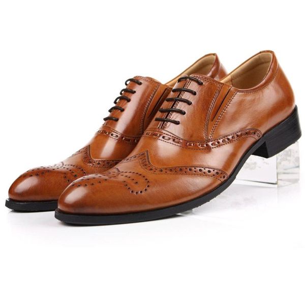 dress shoes men's leather genuine formal wear business pointed toe chaussure homme, Black
dress shoes men's leather genuine formal wear business pointed toe chaussure homme, Black