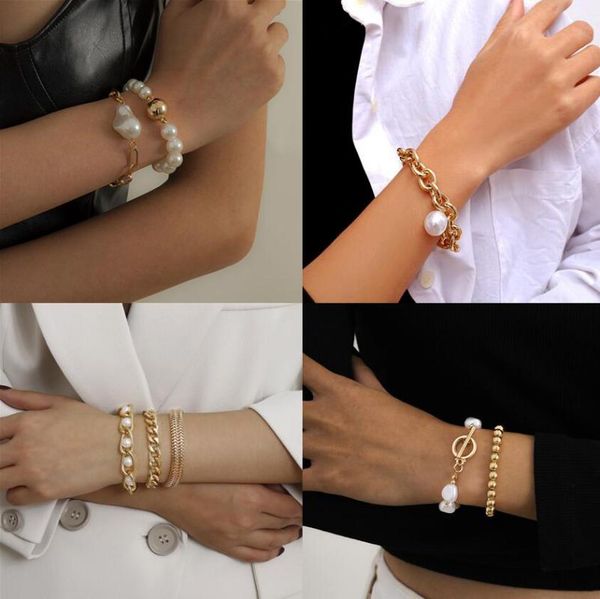 charm bracelets so punk bohemian gold beads pearl fashion multilayer beaded chain bangles set female jewelry drop, Golden;silver
charm bracelets so punk bohemian gold beads pearl fashion multilayer beaded chain bangles set female jewelry drop, Golden;silver