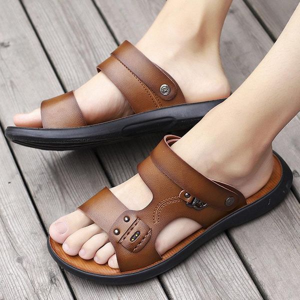 sandals plus size pu casual sandalias hombre slip-on male slippers platform shoes men solid back-strap men's, Black
sandals plus size pu casual sandalias hombre slip-on male slippers platform shoes men solid back-strap men's, Black