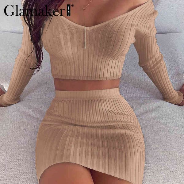 glamaker knitted long sleeve dress women v neck bodycon autumn mini dress female vintage solid party club dress 210412, Black;gray
glamaker knitted long sleeve dress women v neck bodycon autumn mini dress female vintage solid party club dress 210412, Black;gray