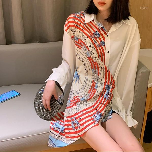 plus size fashion women's blouses shirts 2021 spring printing blouse long sleeve turn-down collar blusas mujer &, White
plus size fashion women's blouses shirts 2021 spring printing blouse long sleeve turn-down collar blusas mujer &, White