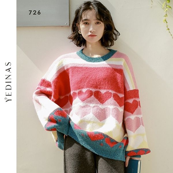 yedinas winter women sweater o neck pullover casual jumper knitted ladies jumpers sweeter pink autumn 210527, White;black
yedinas winter women sweater o neck pullover casual jumper knitted ladies jumpers sweeter pink autumn 210527, White;black