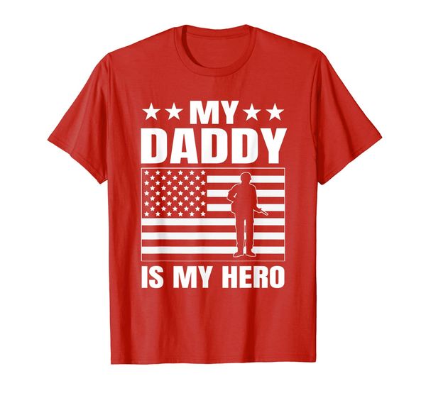 red fridays my daddy is my hero t-shirt, White;black
red fridays my daddy is my hero t-shirt, White;black
