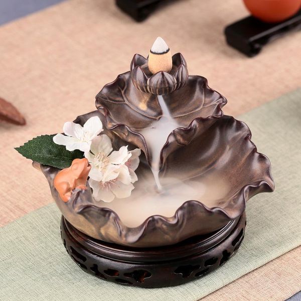 fragrance lamps incense burner backflow creative pocelain lotus vaper modern censer large encensoir home decor by50xx
fragrance lamps incense burner backflow creative pocelain lotus vaper modern censer large encensoir home decor by50xx