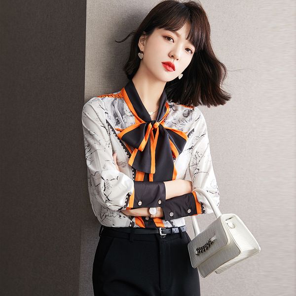luxury designer runway women ribbon shirts fancy world map printed bow tie neck ladies casual office blouses classic button long sleeve chif, White
luxury designer runway women ribbon shirts fancy world map printed bow tie neck ladies casual office blouses classic button long sleeve chif, White