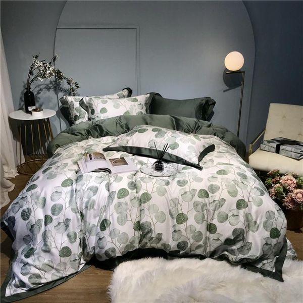 tencel silk floral leaf printing bedding set 4pcs king size duvet cover fitted sheet bed ropa de cama sets
tencel silk floral leaf printing bedding set 4pcs king size duvet cover fitted sheet bed ropa de cama sets