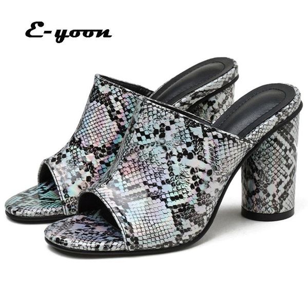 sandals snake pattern women mules high heels slippers peep toes summer shoes woman slip on female indoor, Black
sandals snake pattern women mules high heels slippers peep toes summer shoes woman slip on female indoor, Black