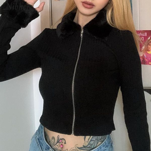 women's knits & tees nibber college wind faux fur zip cardigan sweater for womens fall winter harajuku style young elegant streetwe, White
women's knits & tees nibber college wind faux fur zip cardigan sweater for womens fall winter harajuku style young elegant streetwe, White