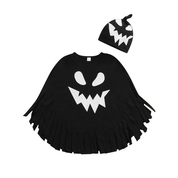 clothing sets halloween baby cloak, black ghost face tassel cloak hat for spring autumn cosplay party, White
clothing sets halloween baby cloak, black ghost face tassel cloak hat for spring autumn cosplay party, White