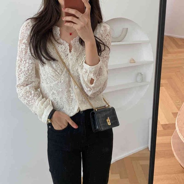 dress autunmn french lace up elegant minimalist sweet office lady blouse solid brief cute thin short shirts, White
dress autunmn french lace up elegant minimalist sweet office lady blouse solid brief cute thin short shirts, White
