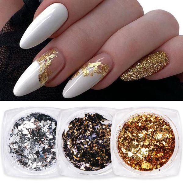 nail glitter 1 box gold flakes irregular aluminum foil sequins for nails chrome powder winter manicure art decorations ly1858-1, Silver;gold
nail glitter 1 box gold flakes irregular aluminum foil sequins for nails chrome powder winter manicure art decorations ly1858-1, Silver;gold