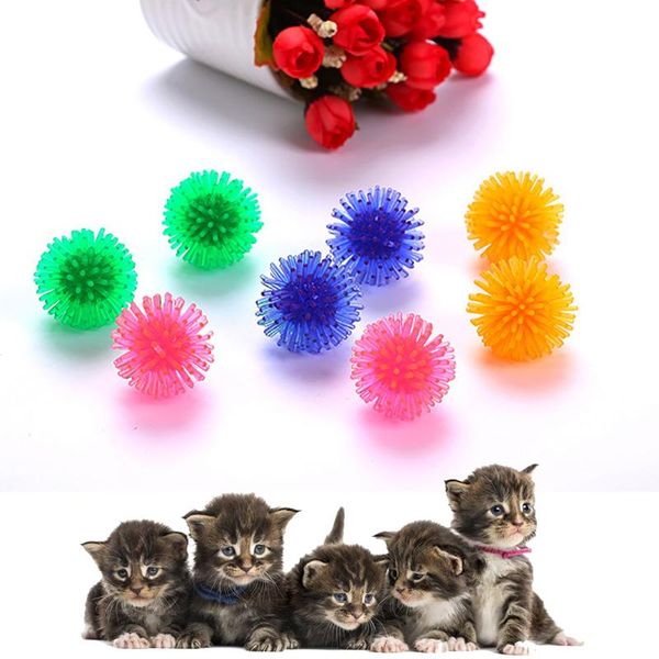 10pcs/lot 3.5cm/5cm random color pvc interactive rubber ball elastic bite chew cat toys thorn pet supplies
10pcs/lot 3.5cm/5cm random color pvc interactive rubber ball elastic bite chew cat toys thorn pet supplies