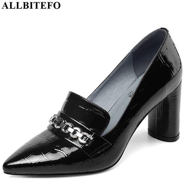 dress shoes allbitefo high heels party women full genuine leather heel metal zip office ladies, Black
dress shoes allbitefo high heels party women full genuine leather heel metal zip office ladies, Black